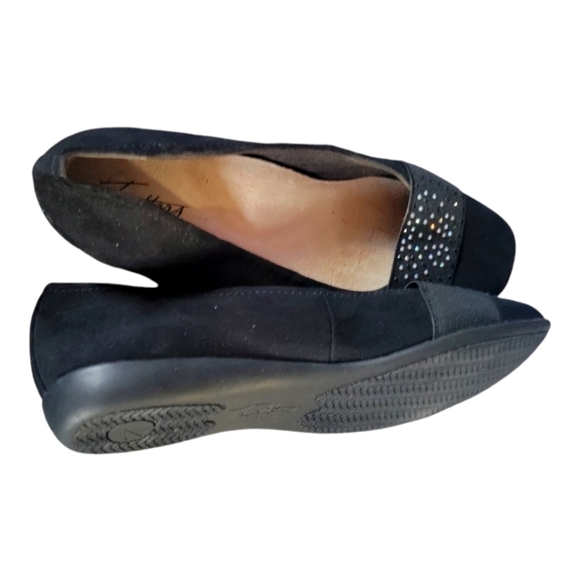 Trotters Samatha Sparkle Elastic Band Cushioned Footbed Arch Support Shoes 9 1/2 - Picture 3 of 7